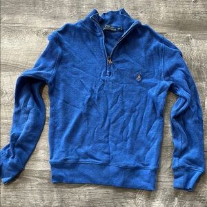 Polo by Ralph Lauren Blue Quarter-Zip Sweater